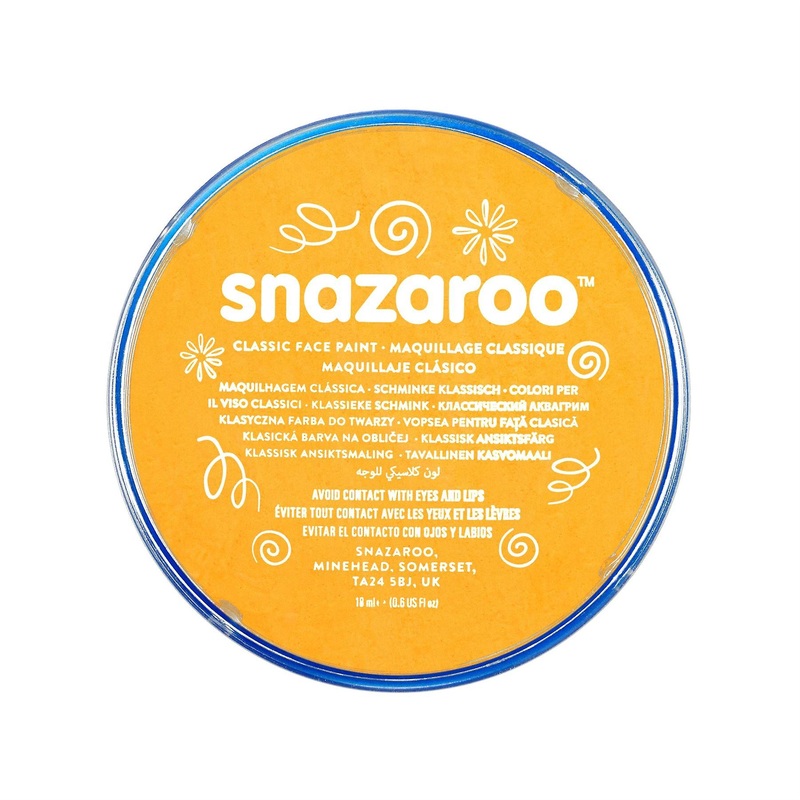 Snazaroo Classic Face Paint Pot – Ochre Yellow – 18ml