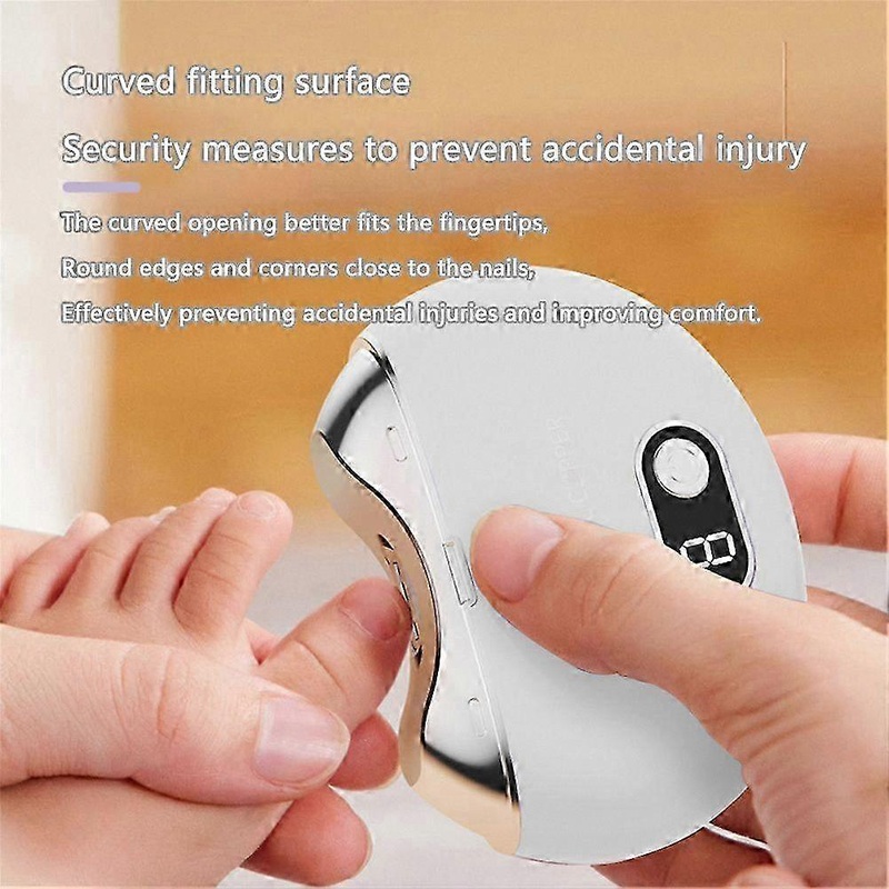 USB Rechargeable Electric Nail Trimmer for Thick Nails Clippers Cutter Tool