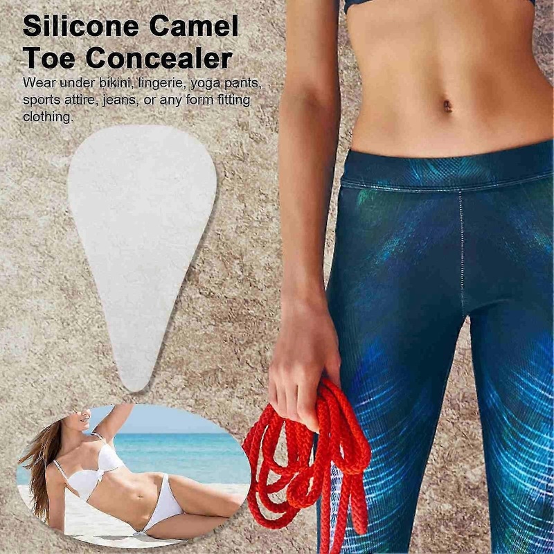 Silicone Camel Toe Concealer Reusable Traceless Invisible Adhesive for Women Leggings Swimwear Waterproof Cover Pad