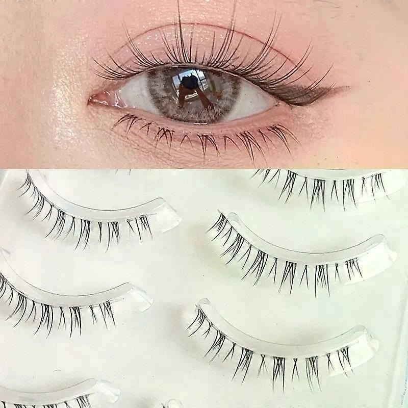 5 Pair Lashes Natural Lower Eyelashes False Eyelashes Soft Clear Band Bottom Fake Lashes Extension Makeup Tools