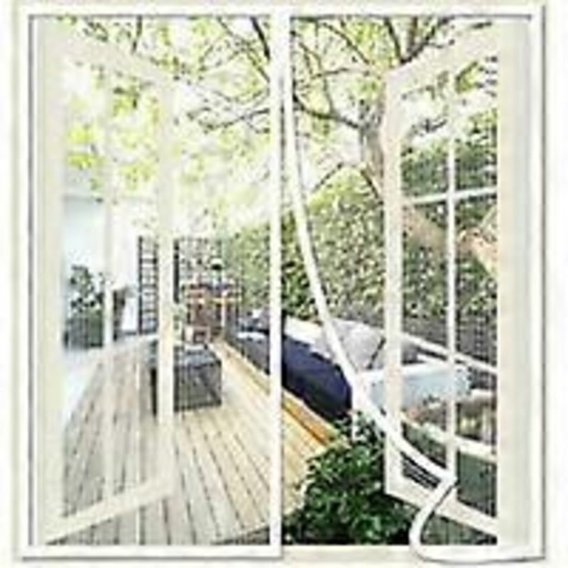Moustiquaire Fenetre Magnetique 120x120cm, Rideau Moustiquaire pour Porte Fenetre Moustiquaire Aimante Anti-moustiques, Fermeture Automatique, Polyest