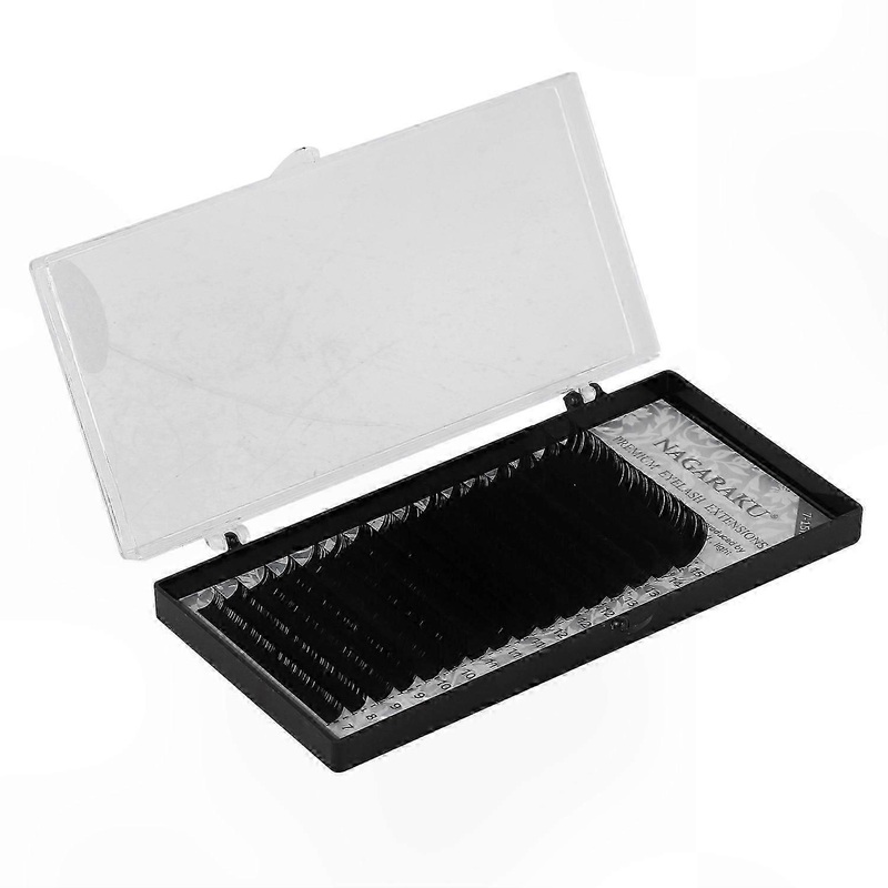 Natural Synthetic Eyelash Extensions, 16 Rows/Case, Mixed Lengths 7-15mm, Individual Lashes for Makeup Application