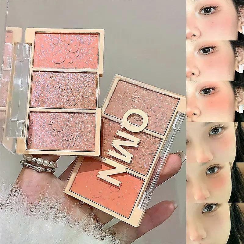 Stroll Through Starlight – Natural Nude Makeup Blush Palette: Creamy Fine Texture Easy Application Matte Shimmer for a Univers