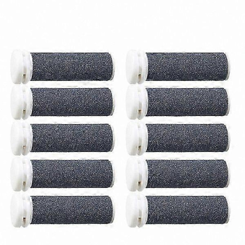 10-Pack Replacement Roller Heads for Micro Pedi Nano Foot Care Device