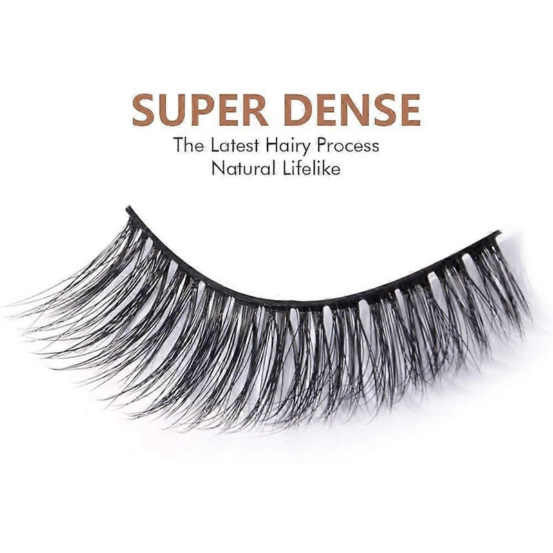 Mink Fur 3D False Eyelashes Kit, 10 Lashes Fake Eyelashes, Soft Flexible False E