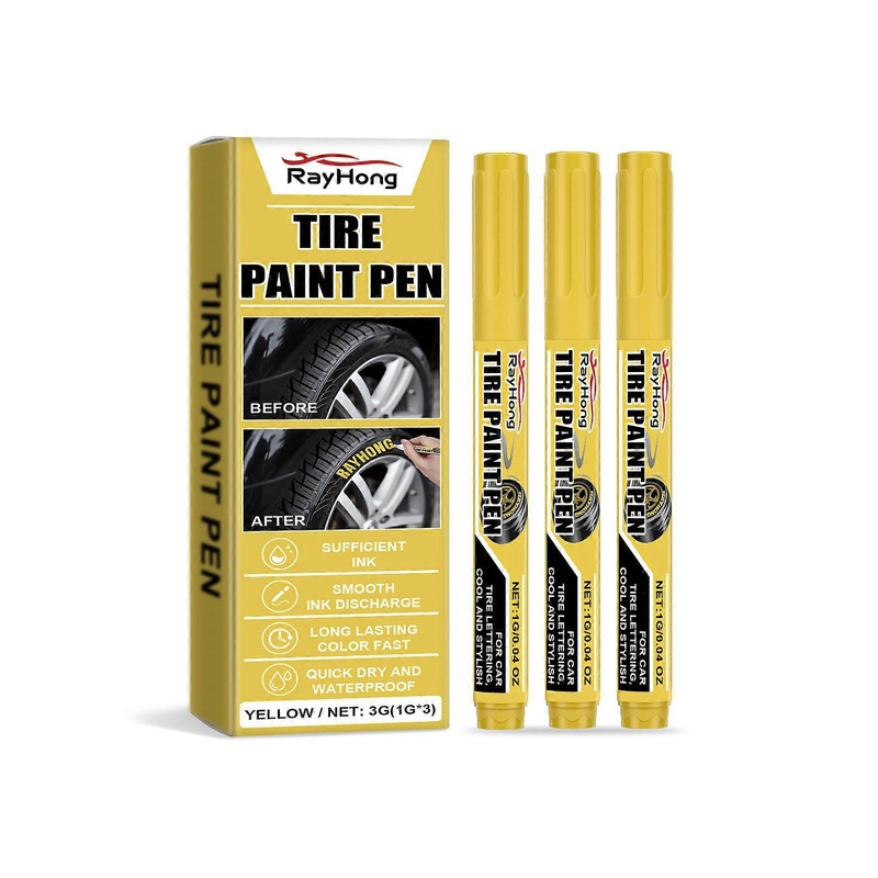 Car tire paint pen car tire art paint waterproof durable oil pen
