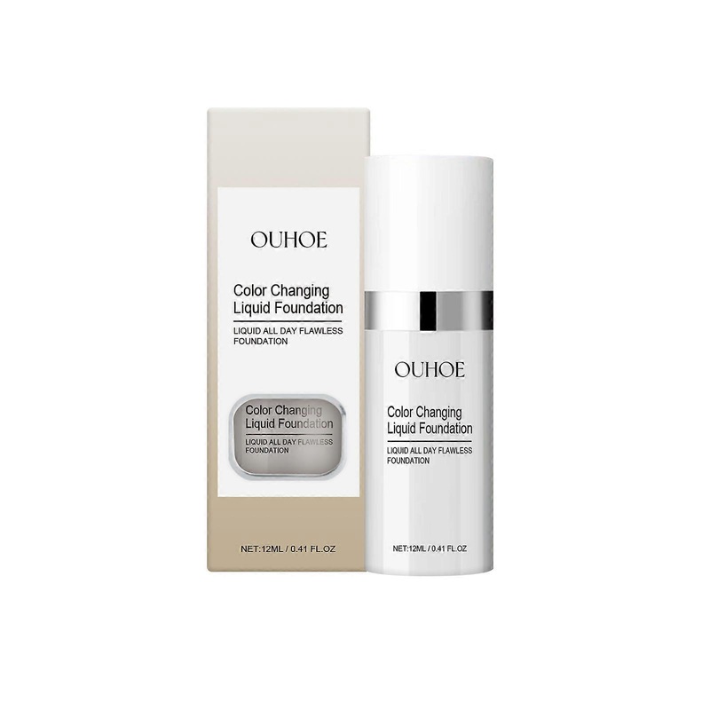 Warm color changing liquid foundation brightens easily and naturally conceals blemishes lightly and lightly bases the skin tone, pure and moisturi