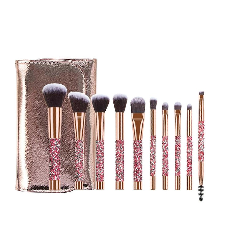10 Pcs Makeup Brush Sets Powder Brush Eye Shadow Brush Lip Brush Etc
