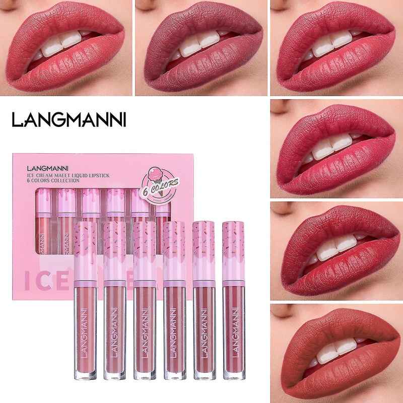 Langmanni Matte Lip Gloss Set Of 6