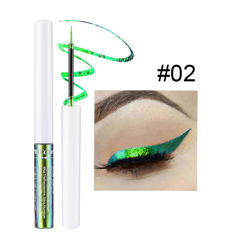 Optical Discoloration Eyeliner Liquid, Light Changing Color Stage Makeup Thin Pearlescent Eyeliner Liquid 3ml