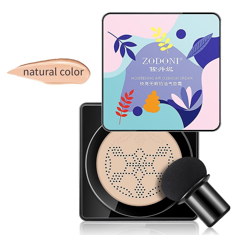Small Mushroom Cushion Cream Concealer Isolation Brightening Bb Cream Foundation Cream Muscle Mushroom Cushion 20g [natural Color]