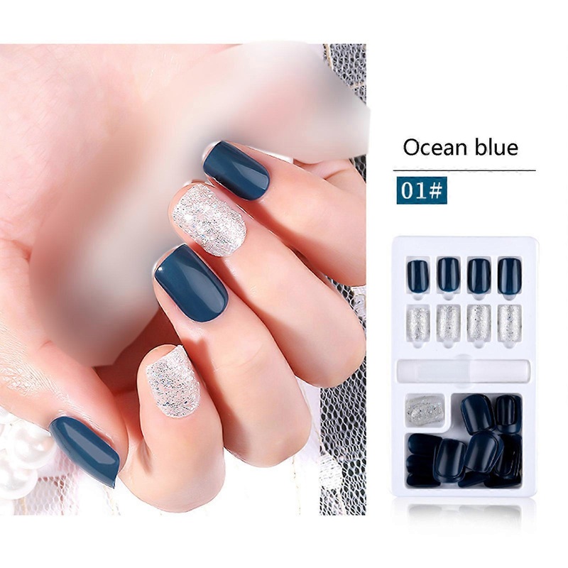 Wearable Nail Detachable False Nails 24 Nail Patches Jelly Glue