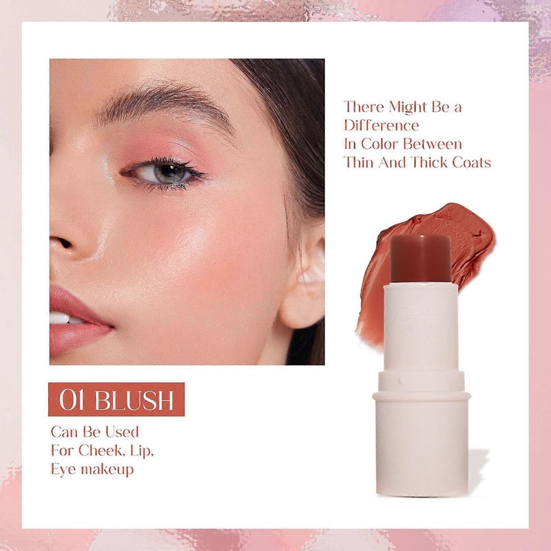 Multi Functional Makeup Stick, Lazy Person, High Gloss, Face Repairing, Rouge, Matte, Powder Blusher Stick