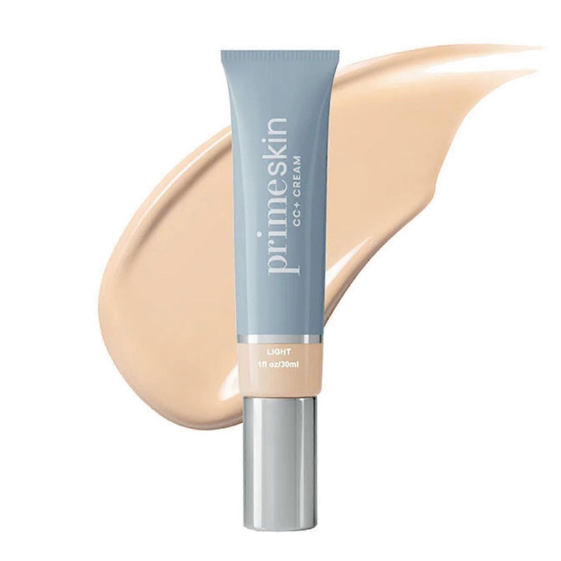 Primeskin Cc Cream Lightweight Liquid Foundation Color Correcting Primer Cream For Flawless Full Coverage Natural Finish