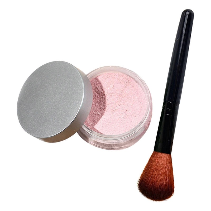 Setting Powder Set Pink Translucent Setting Powder Setting Powder Oil Control Tone-up Face Powder Highlighter Makeup Finishing Long-Lasting Loose Powd