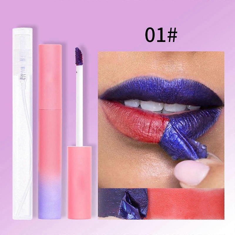 12ml Lip Glaze: Matte, base color lip tint tear-off lipstick.