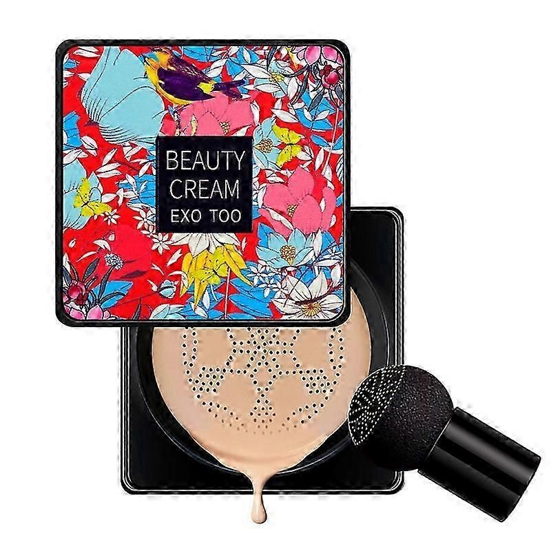 Air Cushion CC Cream with Mushroom Head – Moisturising and Natural Brightening, UK Makeup