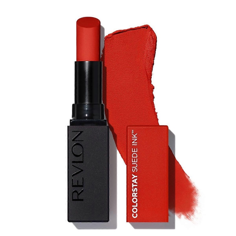 Revlon Colorstay Suede Ink Lightweight With Vitamin E Matte Lipstick, 014 Spit Fire – 0.9oz