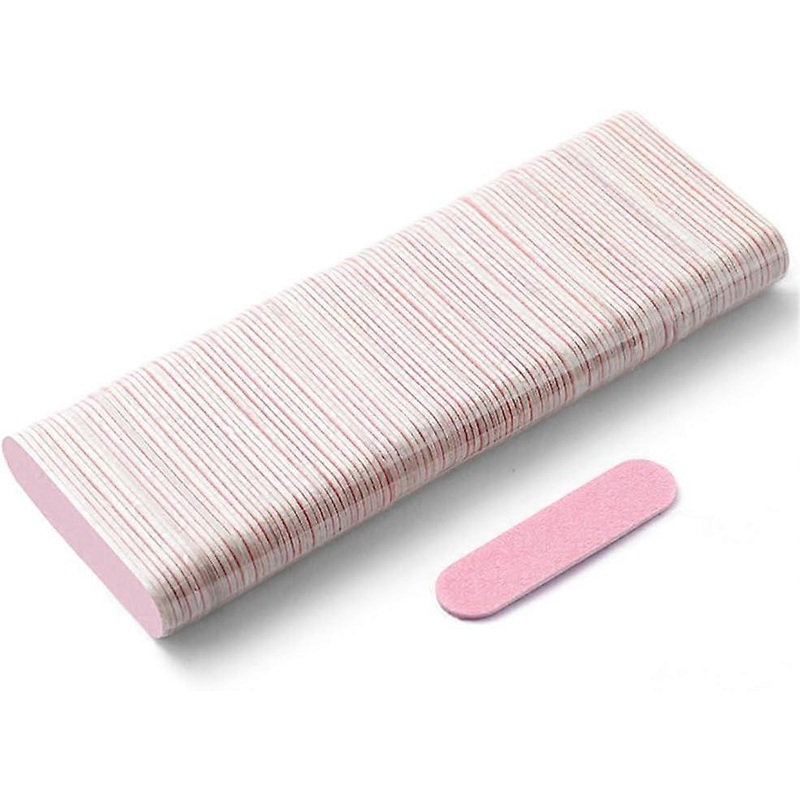 100 Pcs Mini Nail Files, Disposable Professional Nail Files, Finger, Suitable for Home and Salon Use