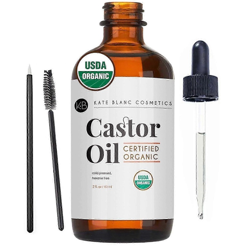 2025 Castor Oil Organic (2oz), 100% Pure, Cold Pressed, Hexane Free. Stimulate