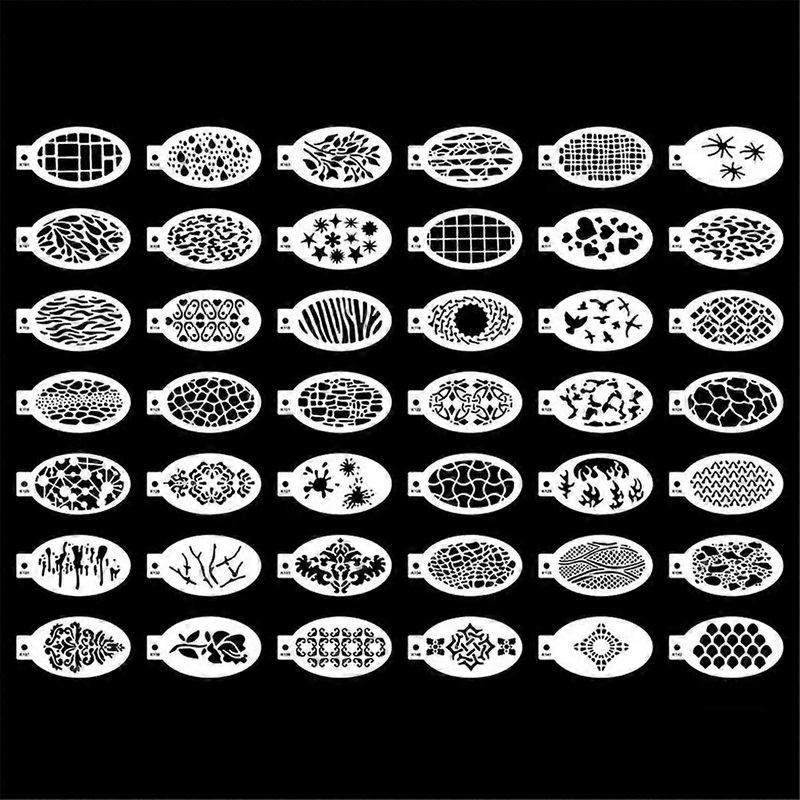 42Pcs Face Painting Stencils 3×5.5Inch, Body Painting Stencils