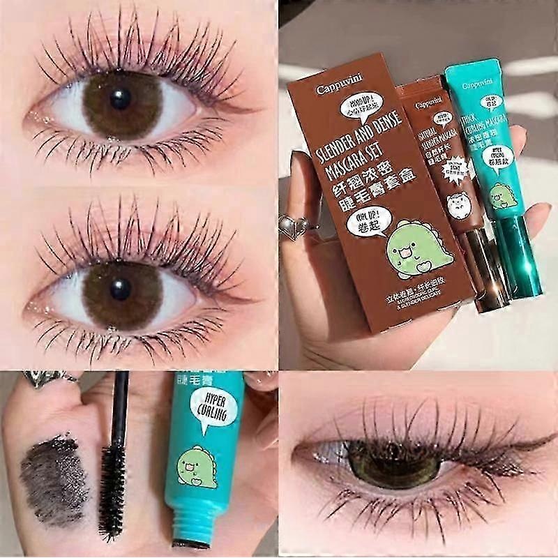 4D Curling Thick Eyelash Mascara Ultra-fine Lengthening Waterproof Non Smudge Slender