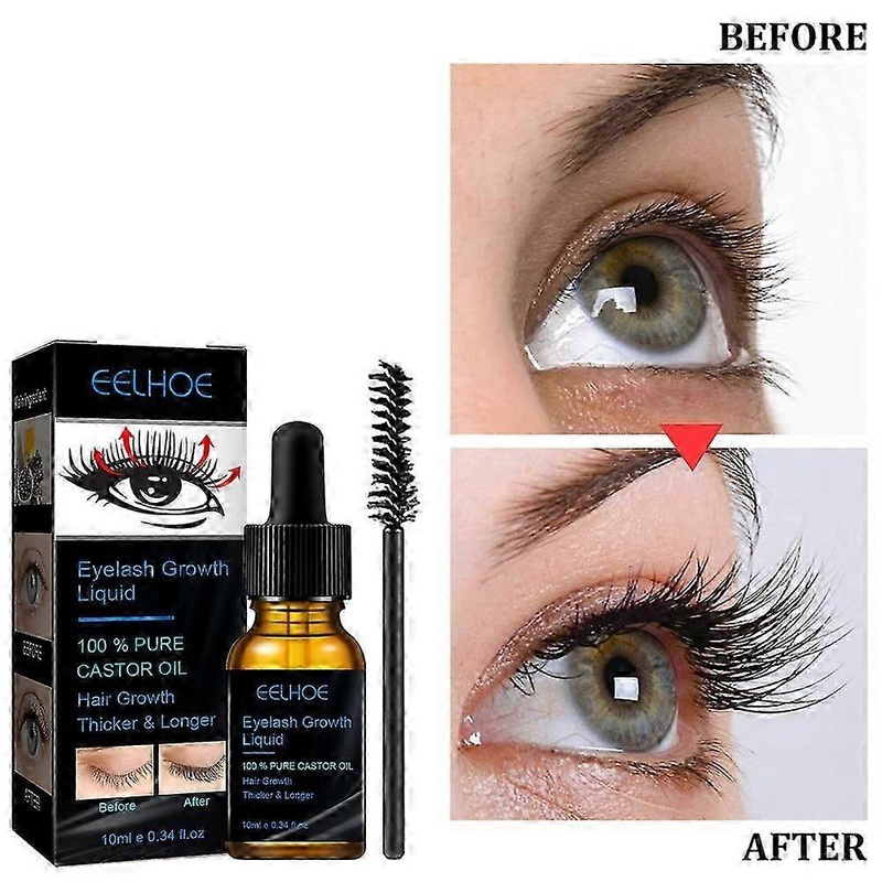 Pure Organic Castor Oil for Eyelashes Eyebrow Hair Growth Body Care Oil