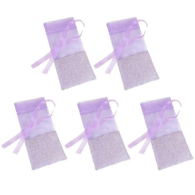 10pcs Solid Color Lavender Bags Empty Sachets Bag Fragrance Pouch for Relaxing Sleeping Light Purple