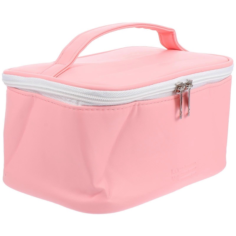 Large Makeup Bag with Handle   Stylish Travel Cosmetic Organizer Pouch for Toiletries & Beauty Essentials