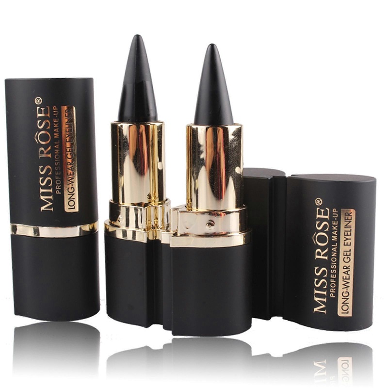 MISS ROSE Professional Beauty Makeup Tool Waterproof Eyeliner Gel Black Long-lasting Kajal Eye Liner Stickers Eyes Pencil Cosmetics Accessories