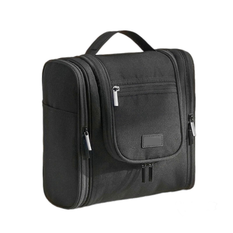 Travel Hanging Toiletry Bag for Women and Men Large Capacity Makeup Organizer Bag for Essential Accessories Cosmetic  Black