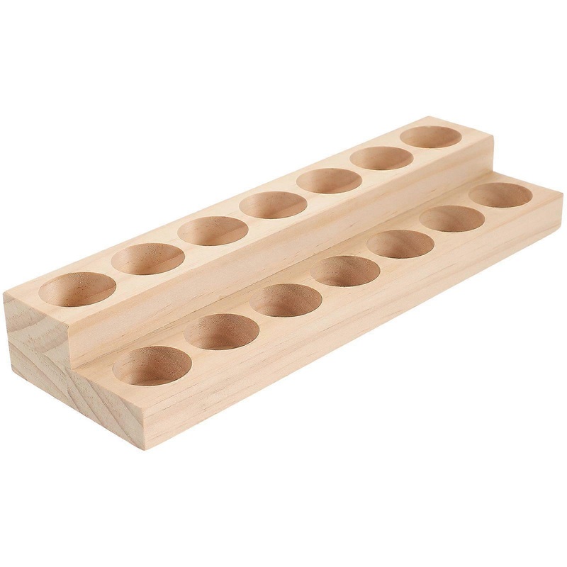 Wooden Essential Oil Holder Essential Oil Display Stand Essential Oil Organizer Two-layers Box Case