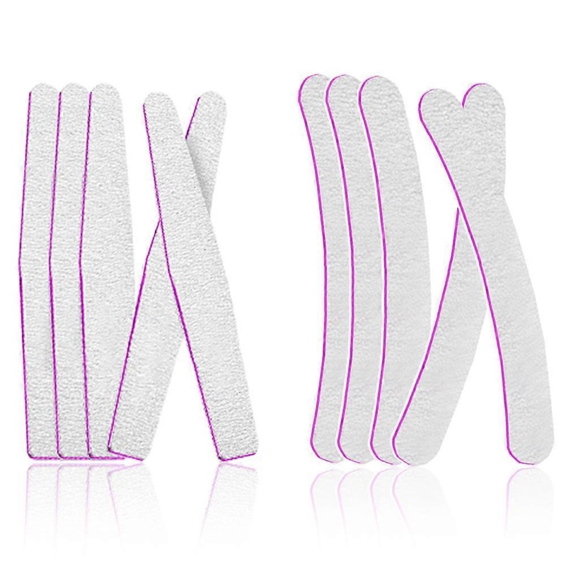 10 Pcs Nail Files Reusable Double Sided Emery Board Nail Styling Tools For Home And Salon Use-Style4