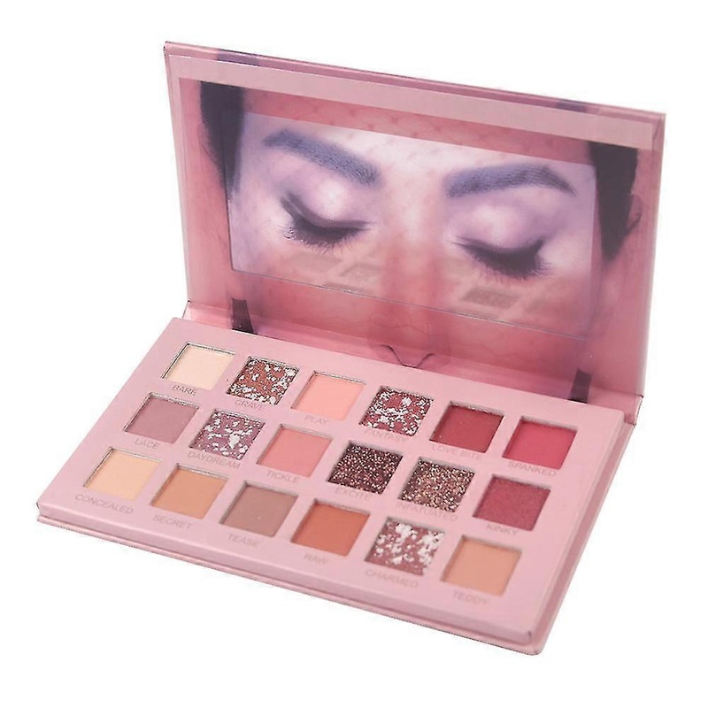 18 Color Eyeshadow Nude Palette, Ymh Beaute High Pigment Shimmer Matte Glitter Eyeshadow Makeup Palette Neutral Eyeshadow Pallet Long Lasting Waterpro