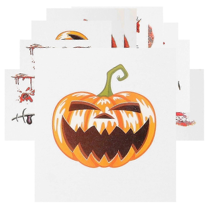 Facial Scar Halloween Stickers Realistic Fake Scar Stickers Halloween Body Makeup Temporary Decals 40Pcs