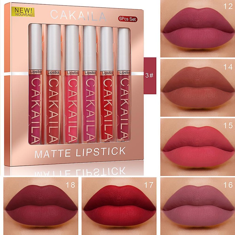 Matte Lipstick Set Lip Plumper Set Waterproof For Girls And Women
