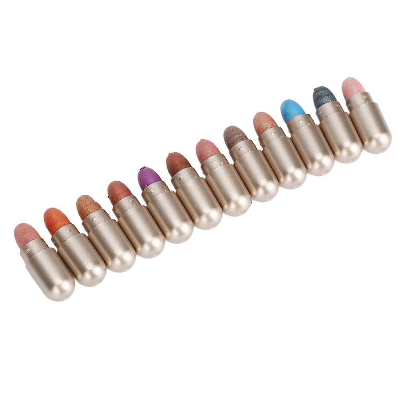 12 Colors Capsule Eyeshadow Palette, Cream Texture, 12pcs, 12g