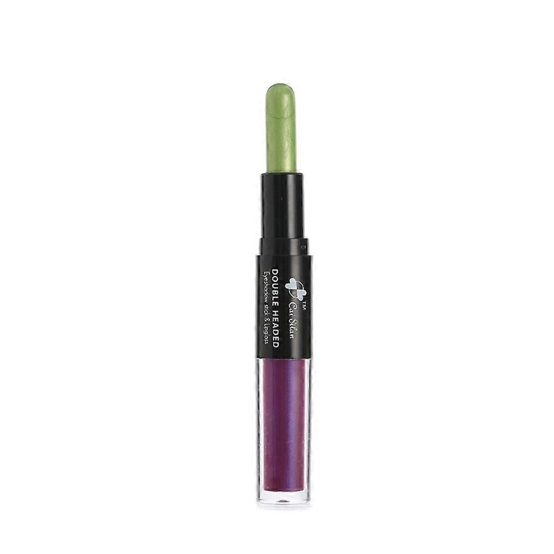 2 In 1 Double-ended Waterproof Eyeshadow Stick + Lip Stick Makeup Cosmetic Tool 12#