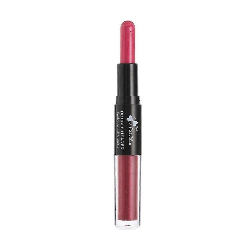 2 In 1 Double-ended Waterproof Eyeshadow Stick + Lip Stick Makeup Cosmetic Tool 6#