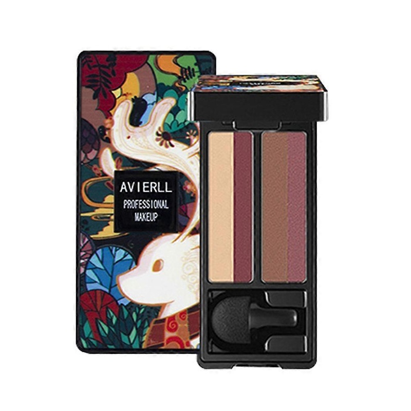2 Multicolored Gradients Eye Shadow Palette Glitter Matte Nude Makeup Cosmetic 4209 (c01)