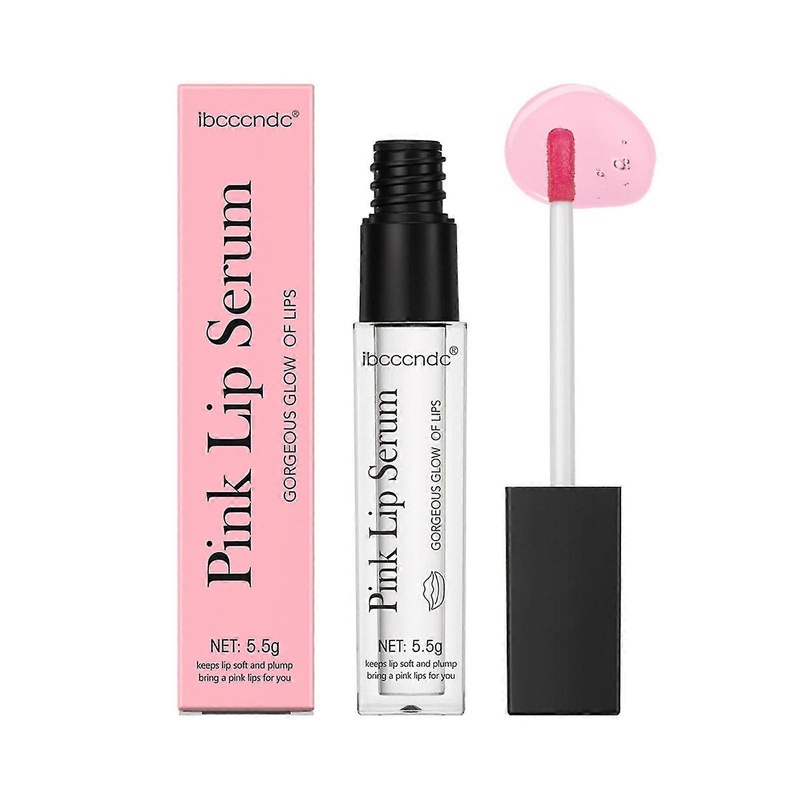 5.5g Pink Lip Plumping Gloss High-Shine Lip Lightening Essence Gift for Wife Girlfriends Lover