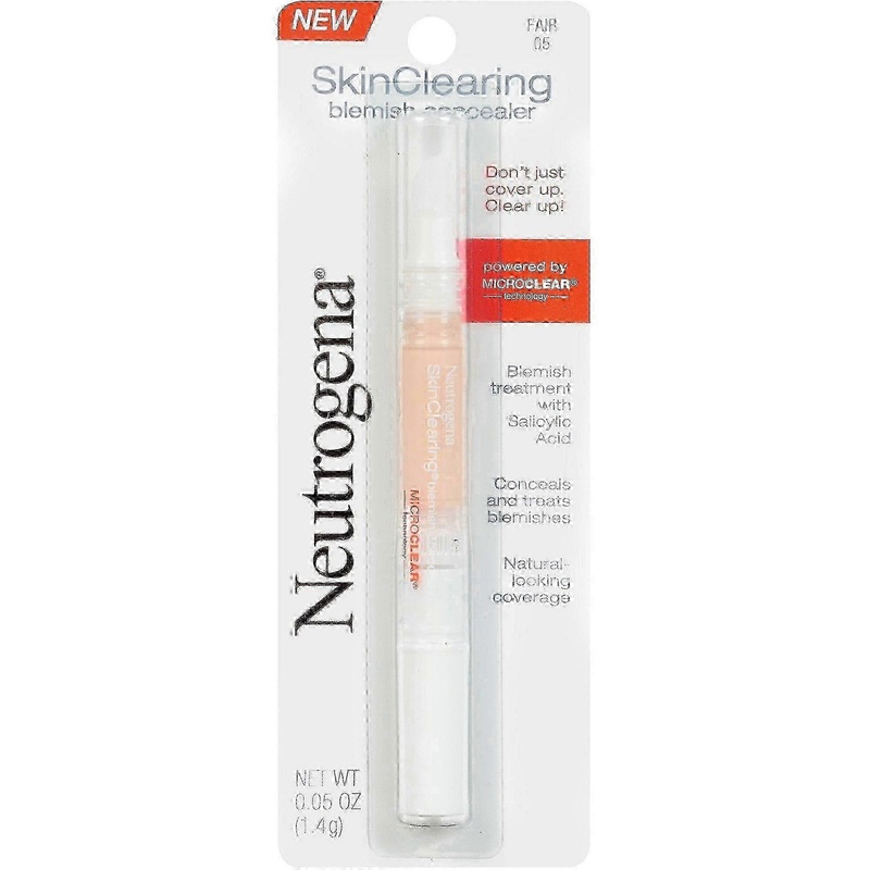 Neutrogena Skin Clearing Blemish Concealer With Salicylic Acid, 05 Fair, 0.05 Oz