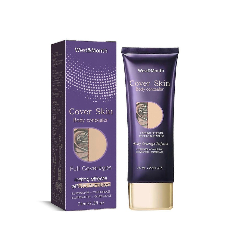 West&Month Body Scar Concealer, Waterproof Long-Lasting Cover for Scars, Tattoos, Stretch Marks, Natural Skin Tone, 30ml