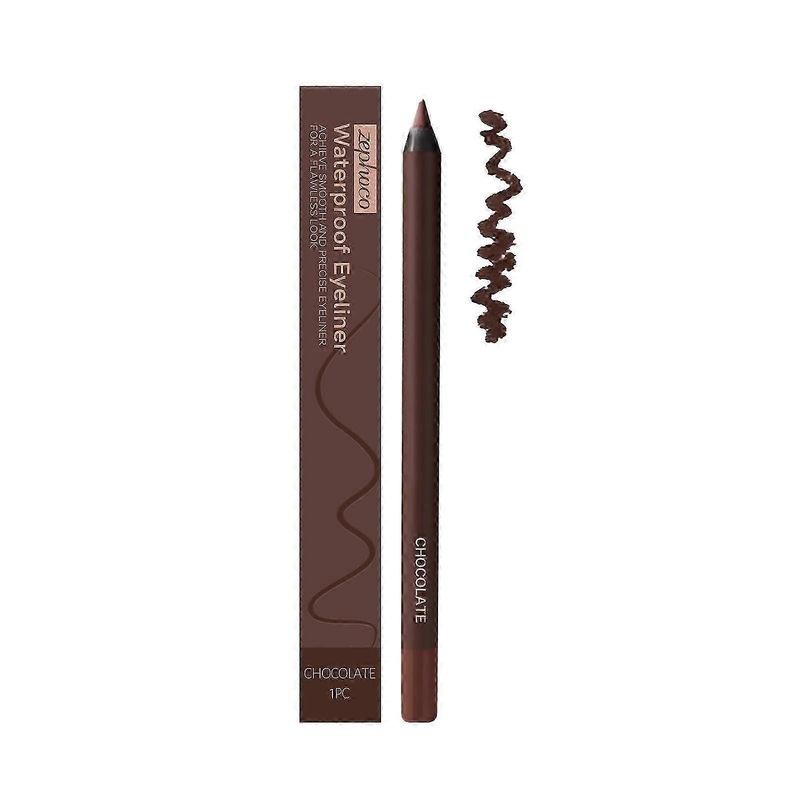 2025 zephoco Chocolate-Colored Waterproof Eyeliner Pencil Natural Eye Makeup Inner Eyeliner Contouring Pencil nice