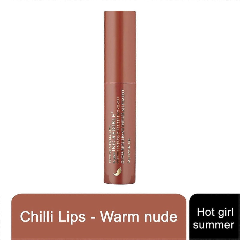 INC.redible Plumping Lip Gloss Chilli Lips Warm nude Hot girl summer, 3.6 g