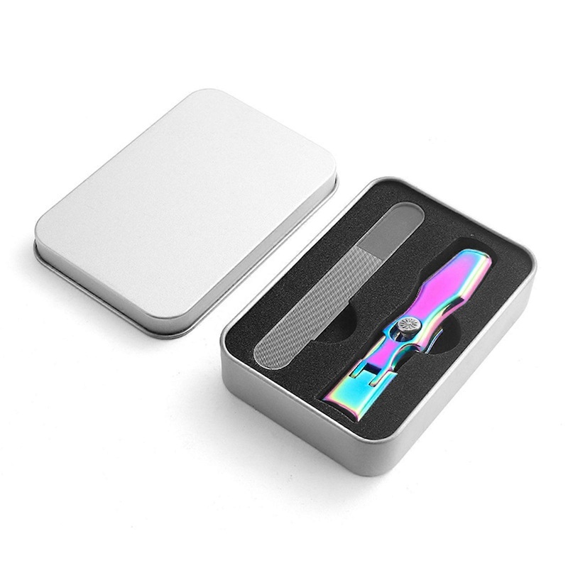 Upgrade Nail Clippers with Catcher iron box ,stainless steel large anti splash nail clipper