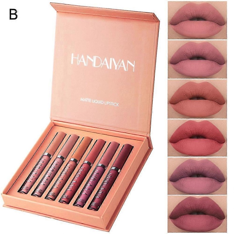 6pcs Matte Liquid Lipstick Waterproof Long Lasting Lip Gloss Cosmetics