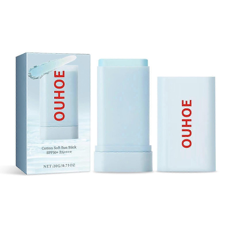 OUHOE cotton soft protective stick can resist UV rays outdoors in summer, moisturize, refresh, non stick, comfortable skin feel
