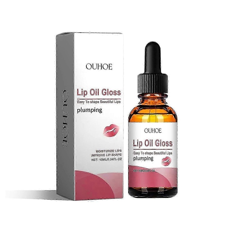 OUHOE Lip Oil Gloss, Moisturizing And Hydrating Lip Care Lighten Lip Lines Hydrating And Anti-Cracki