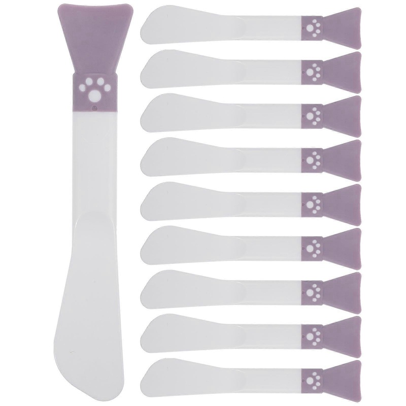 10 pcs Silicone Mud Mask Applicator Double-end Mud Mask Brush Reusable Mask Spatula for Skincare